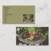 Melk in tuinbouwkunst Natuur Visitekaartje (Voorkant / Achterkant)