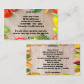 Melk is een eng "Business"-kaart Visitekaartje (Voorkant / Achterkant)