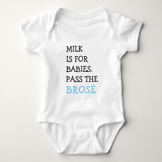 Melk is voor baby's Pass de Brose Baby Outfit Romper (Voorkant)