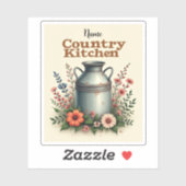  Melk Kan Bloemen Sticker Blad (Vel)