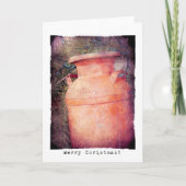 Melk kan kerstmis feestdagen kaart (Voorkant)