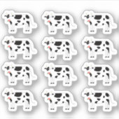 Melk Koe Boerderij Homestead klusjes Boerderij Pla Sticker (Voorkant)