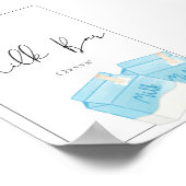 Melk & Koekje Verjaardag Bar Sign Poster (Hoek)