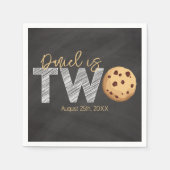 Melk & koekjes 2e verjaardag servetten - "Two Swee (Voorkant)