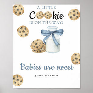 Melk & koekjes baby shower Baby's zijn schattig Poster