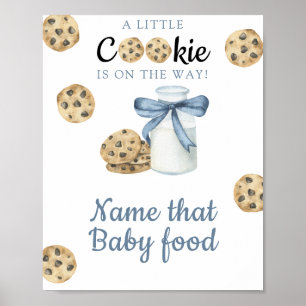 Melk & koekjes Baby shower Noem dat babyvoedsel Poster