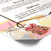 Melk koekjes bakken verkoop Kerstmis gepersonalise Poster (Hoek)