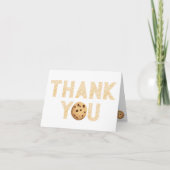 Melk & Koekjes Bedankkaart – Chocolade Chip Koek (Voorkant)