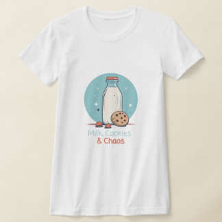 Melk, koekjes en chaos t-shirt