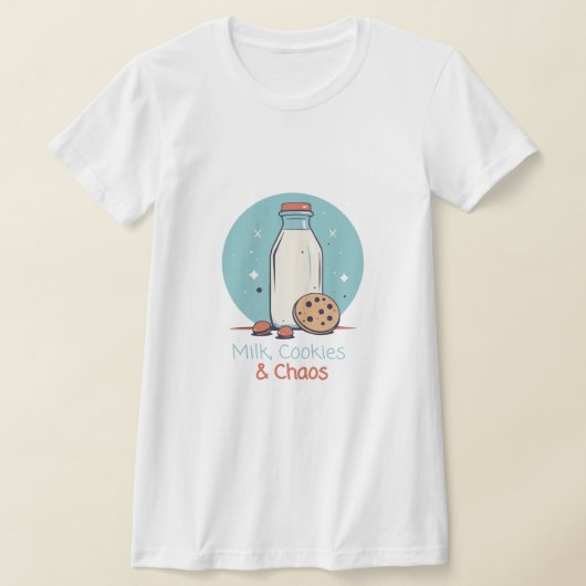 Melk, koekjes en chaos t-shirt (Laagn)