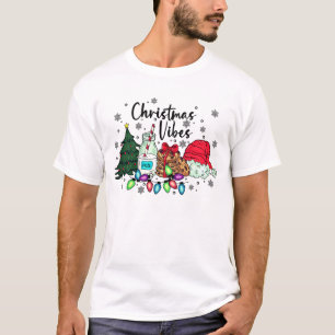 Melk, koekjes, kerstboom Christmas Vibes Mannen T-shirt