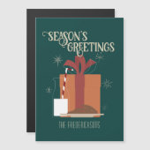 Melk & Koekjes Kerstcadeau-ideeën Vintage Groen (Voorkant / Achterkant)