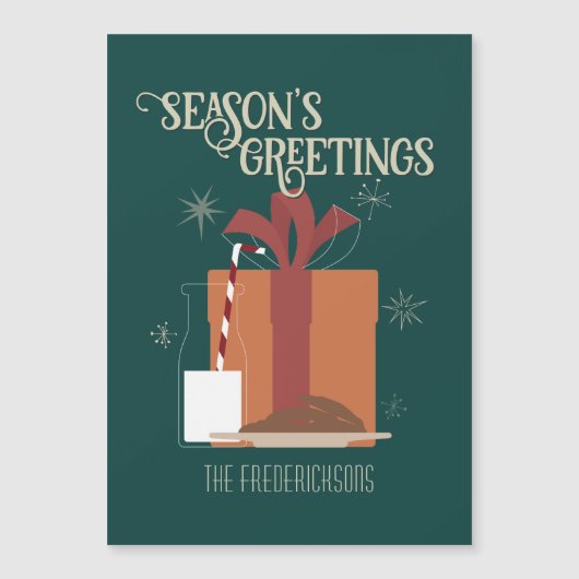 Melk & Koekjes Kerstcadeau-ideeën Vintage Groen (Voorkant)