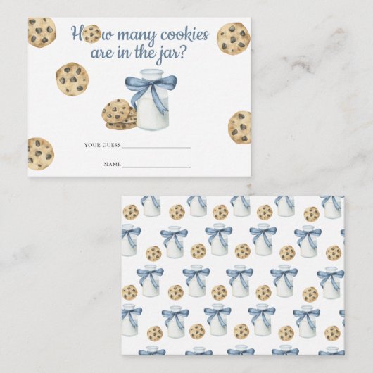 Melk & koekjes Raad eens hoeveel koekjes Informatiekaartje (Voorkant / Achterkant)