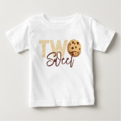 Melk & koekjes "Twee zoete" 2e verjaardag T-shirt  (Voorkant)