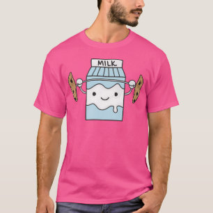 Melk Liftende Koekjes Grappig Eten Snatch Squat Ba T-shirt