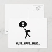 Melk Lover Briefkaart (Voorkant / Achterkant)