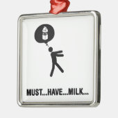 Melk Lover Metalen Ornament (Links)