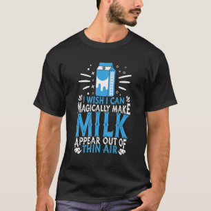 Melk Magische Cowa Boerderij Farming Milkshake Koe T-shirt