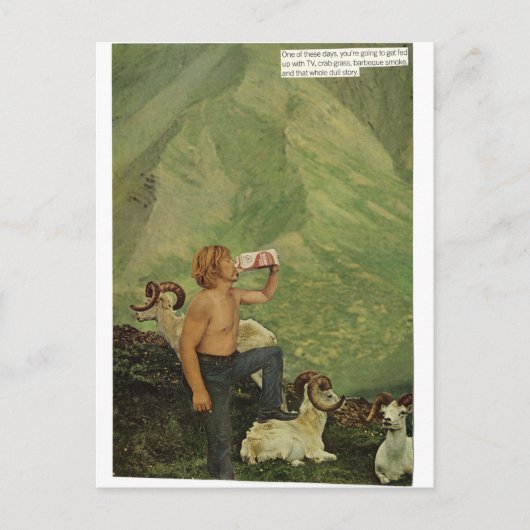 Melk man - briefkaart (Voorkant)