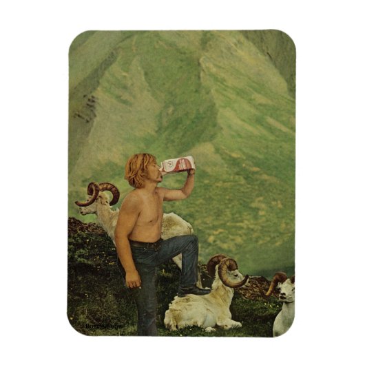 Melk man - magneet (Verticaal)