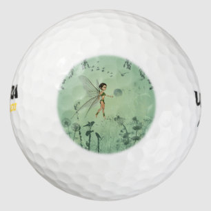Melk met andelion golfballen