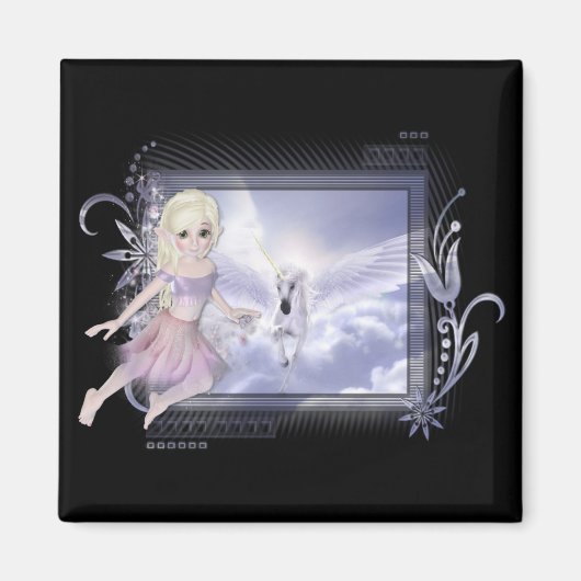 Melk met Design van Unicorn D2 Magneet (Voorkant)