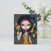 "Melk met een vlindermasker"-Briefkaart Briefkaart (Staand voorkant)