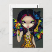 "Melk met een vlindermasker"-Briefkaart Briefkaart (Voorkant / Achterkant)