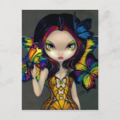 "Melk met een vlindermasker"-Briefkaart Briefkaart (Voorkant)