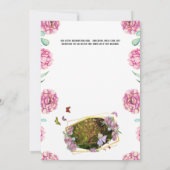 Melk met een vuurgegrift roos van de vlindervlinde kaart (Achterkant)