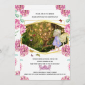 Melk met een vuurgegrift roos van de vlindervlinde kaart (Voorkant / Achterkant)