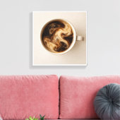 Melk met koffie canvas afdruk (Insitu (Woonkamer))