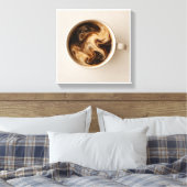 Melk met koffie canvas afdruk (Insitu (Slaapkamer))
