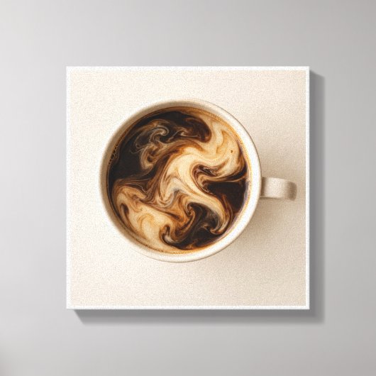 Melk met koffie canvas afdruk (Voorkant)