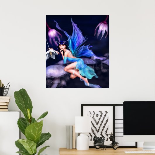 Melk met poster van paddenstoelen van 14.95 uur (Thuiskantoor)