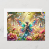 Melk met vlinders briefkaart (Voorkant / Achterkant)