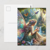 Melk met vlinders briefkaart (Voorkant / Achterkant)