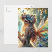 Melk met vlinders briefkaart (Voorkant / Achterkant)