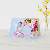 Melk met volken - Fantasy Moederdag Kaart (Gele Bloem)