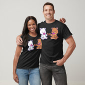 Melk Mocha Beren die donuts gebakken donuts eten T-shirt (Unisex)