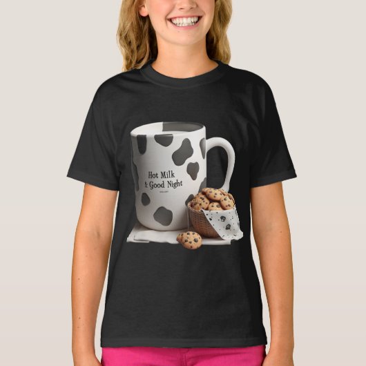 Melk Mok en Cookie T-shirt (Voorkant)