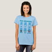 Melk Mustaches T-shirt (Voorkant volledig)