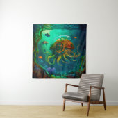 Melk onder het Zee Kunst Illustratie Steampunk Wandkleed (In situ)