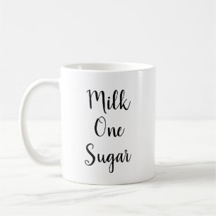 Melk One Sugar   Koffieklap-mok Koffiemok