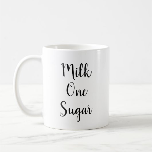 Melk One Sugar | Koffieklap-mok Koffiemok (Links)
