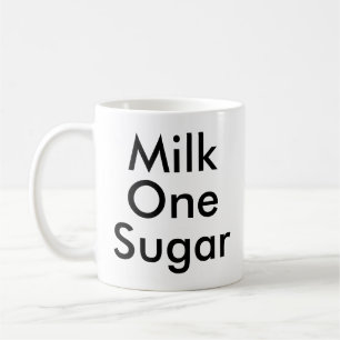 Melk One Sugar   mok van Kantoor en koffie
