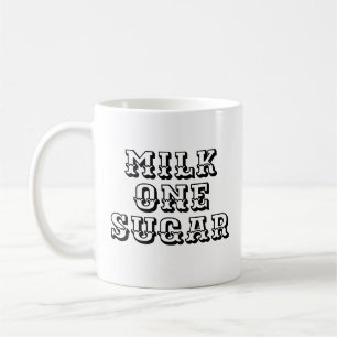 Melk One Sugar   mok van Kantoor en koffie