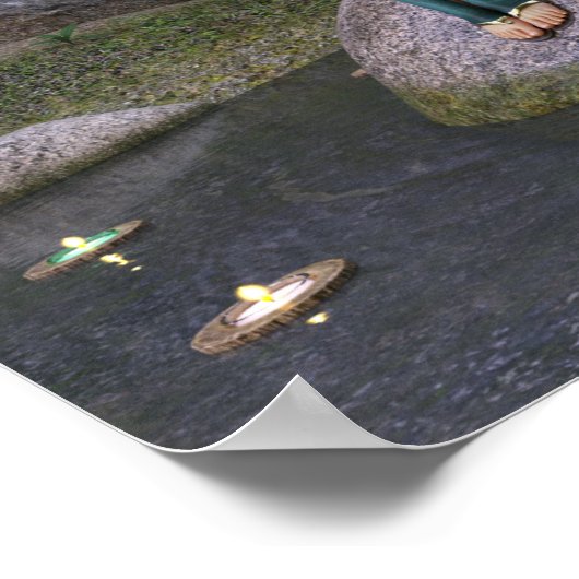 Melk op de betoverde Pond Poster (Hoek)