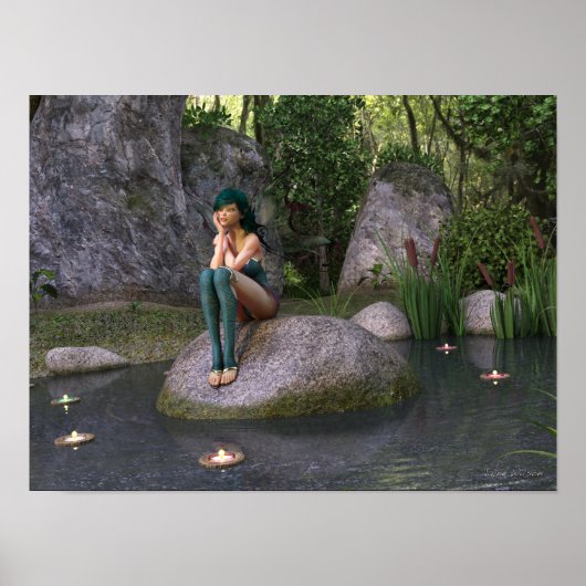 Melk op de betoverde Pond Poster (Voorkant)